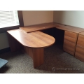 Medium Maple C / U Suite Desk with P Top, RH